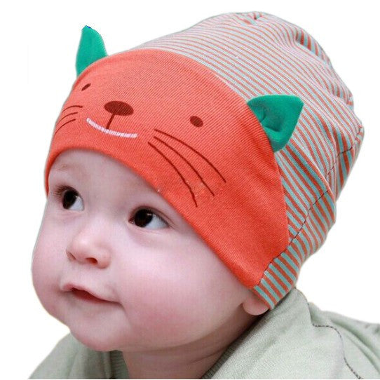 Cat Stripe Baby Beanie Hat